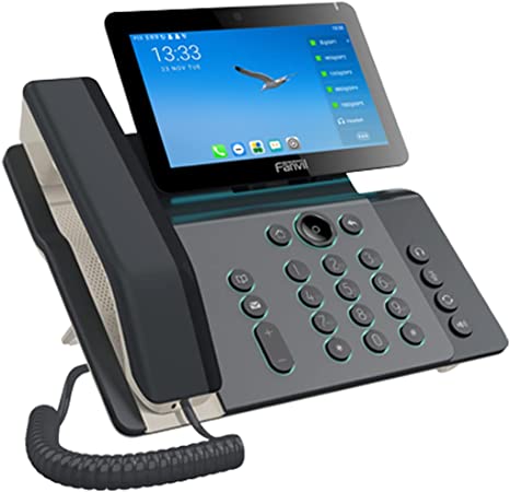 Fanvil V67 téléphone fixe Noir 20 lignes LCD Wifi