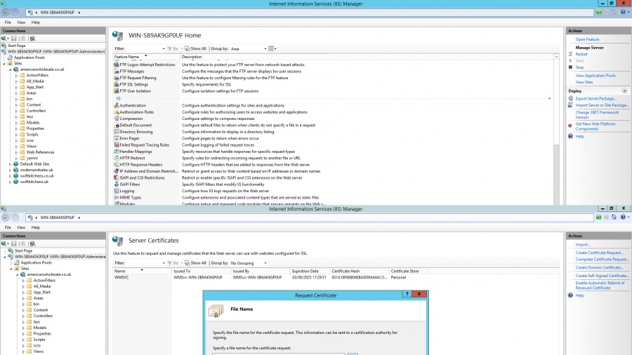 save csr file windows