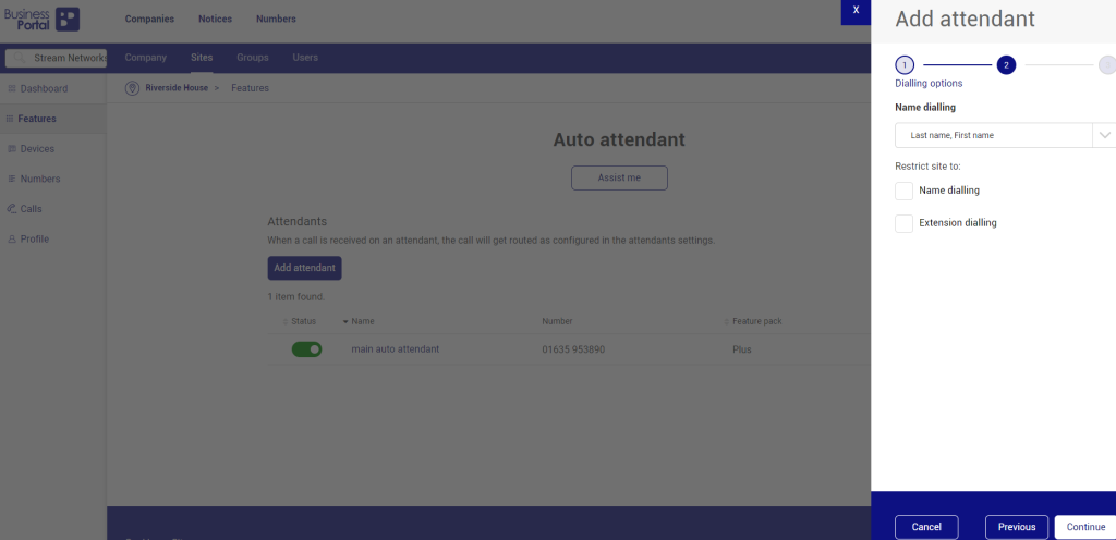 How To Create An Auto Attendant BT Cloud Voice - Stream Networks