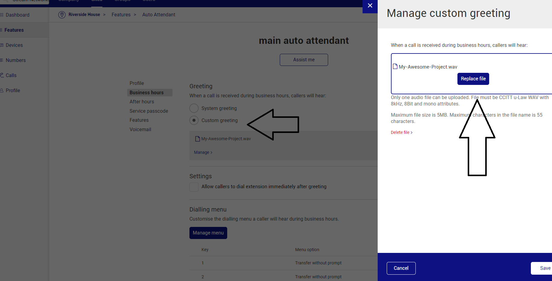 How To Create An Auto Attendant BT Cloud Voice - Stream Networks