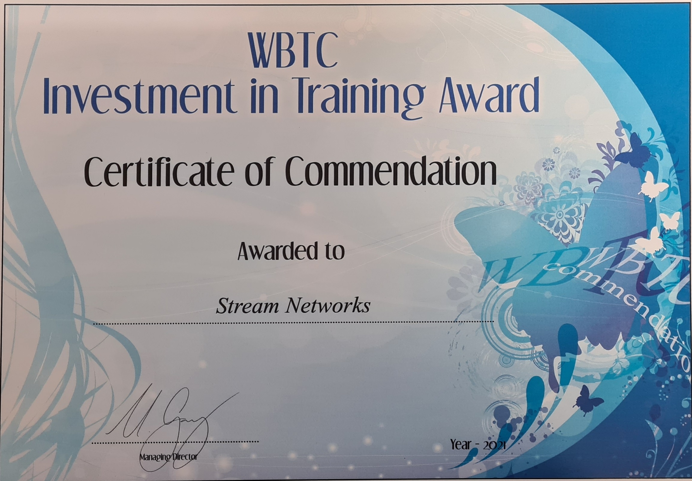 West Berkshire Training Award